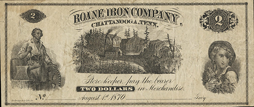 Chatt - Roane Iron $2.00 1870